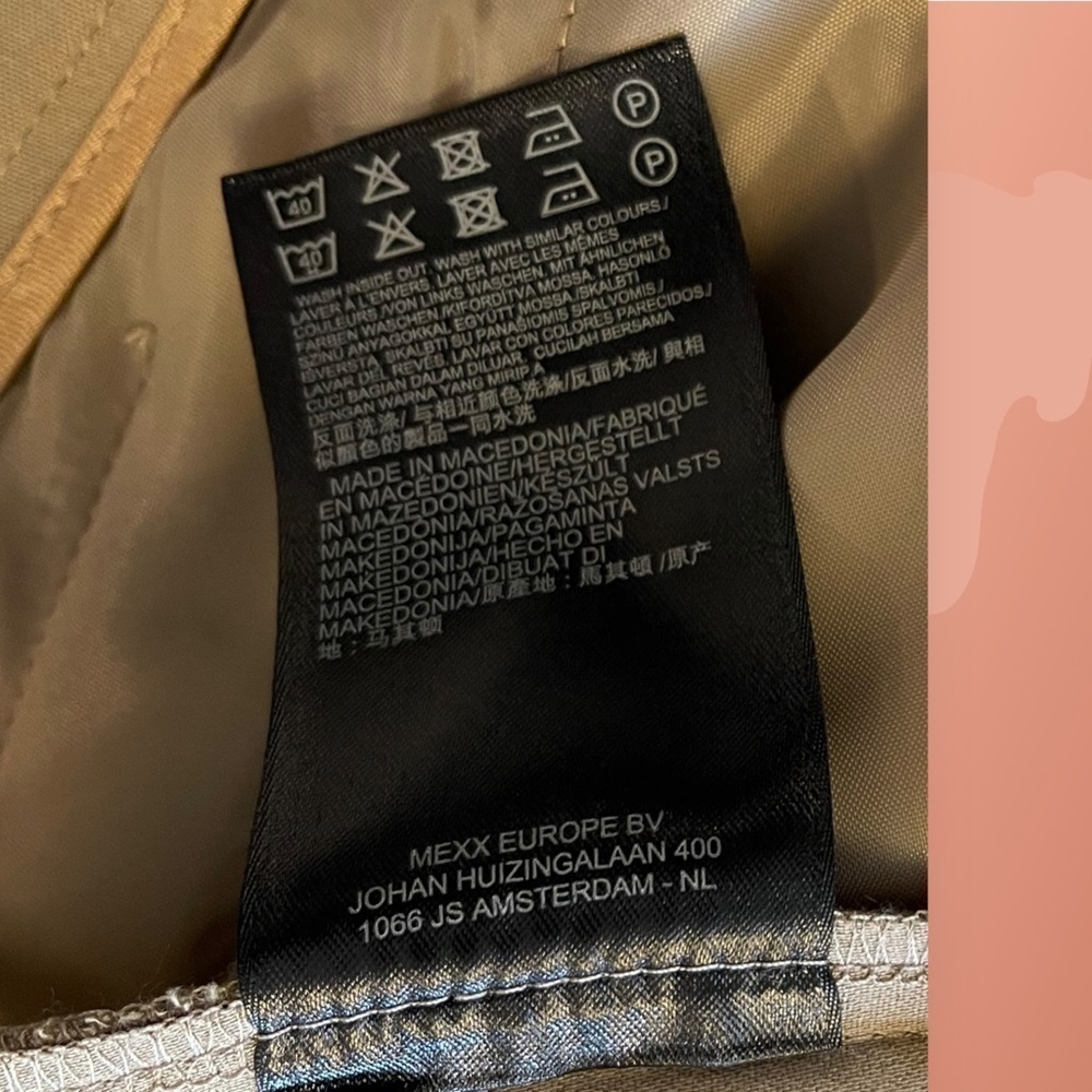 P090. NWOT Mexx Metropolitan Tan Khaki pants STYLE TP017 |12 - Picture 8 of 9